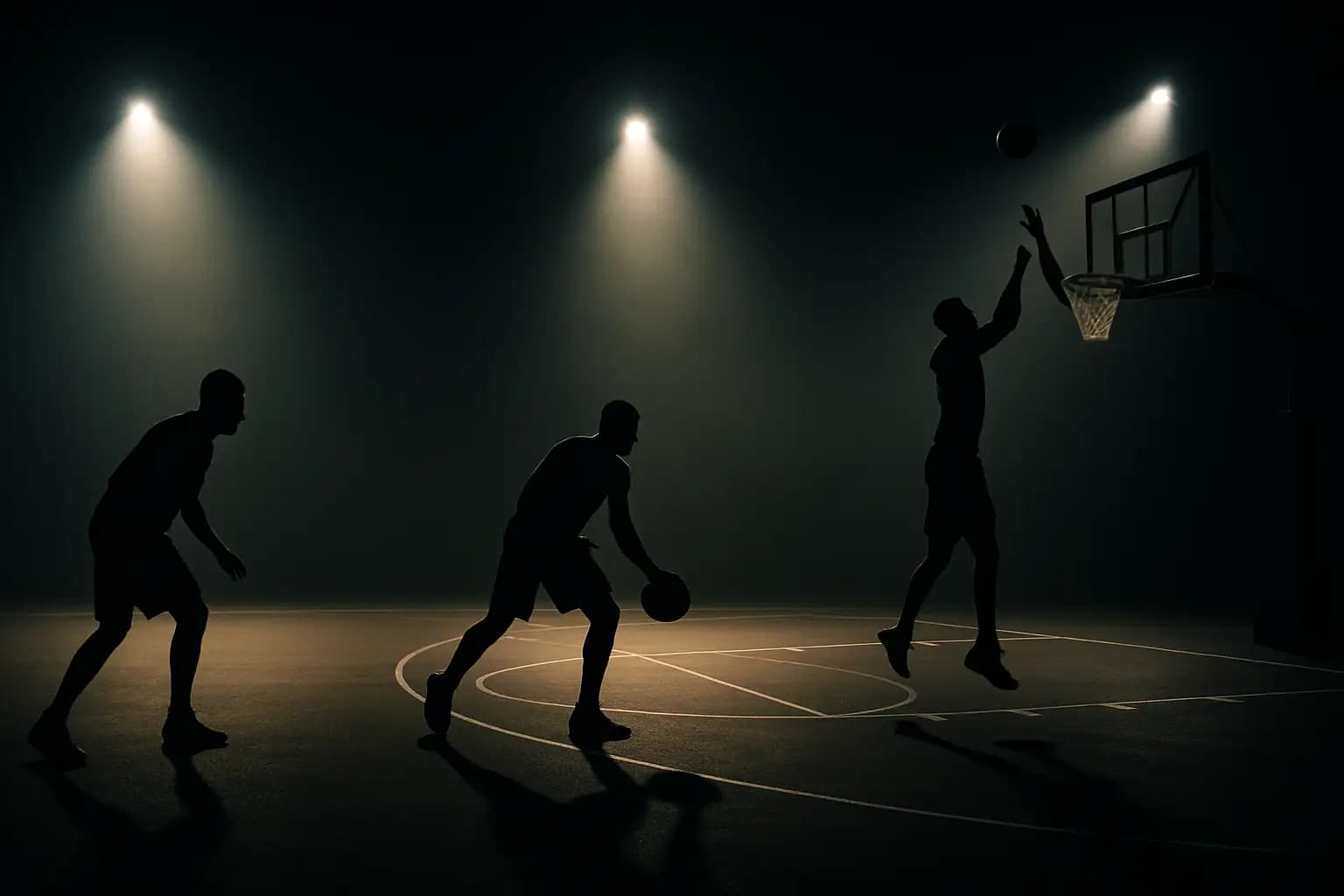 NBA rookie players competing on a basketball court during a draft showcase event