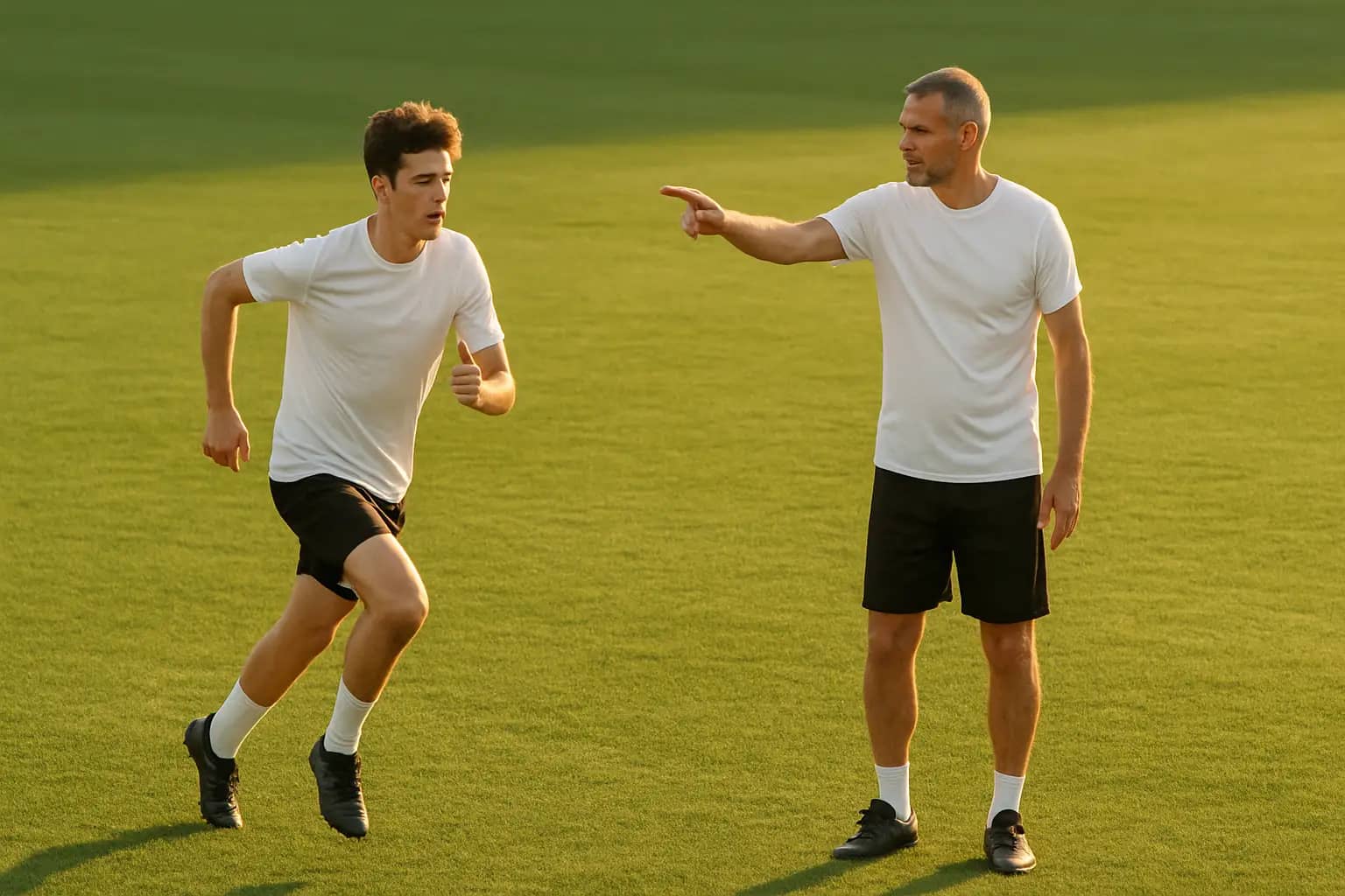 Bosnia football players from different generations training together on a pitch